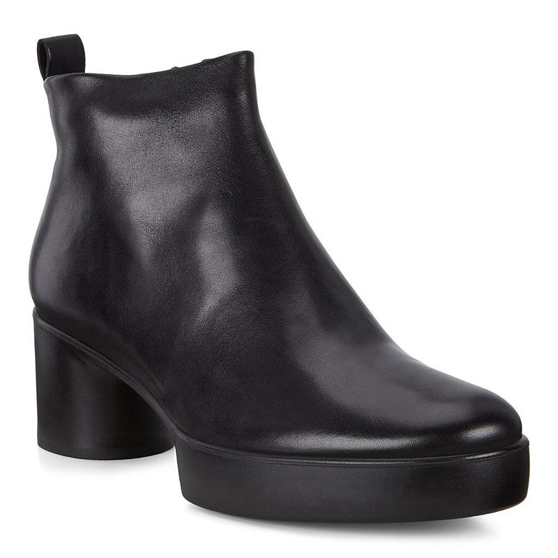 Women Boots Ecco Shape Sculpted Motion 35 - Heeled Booties Black - India RXYWNE749